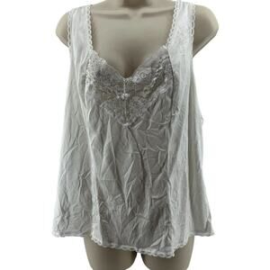 Vintage Intimate Essentials Sears Woman’s White Camisole Size 42